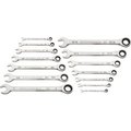Apex Tool Group Gearwrench® 90 Tooth & 12 Point SAE Combination Ratcheting Wrench, Set of 14 86959